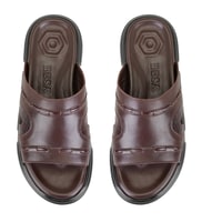 Herbert Kahve Erkek Deri Terlik