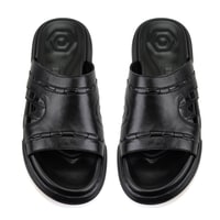 Herbert Siyah Erkek Deri Terlik