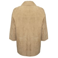 Hiba Kadın Oversize Çift Taraflı Deri Pardösü