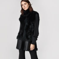 Ikeme Kadın Çift Taraflı Kürk Yelek