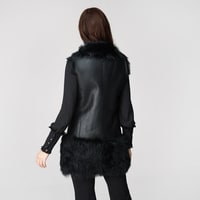 Ikeme Kadın Çift Taraflı Kürk Yelek