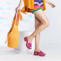 Innia Turuncu Kadın Hasır Omuz Çantası 