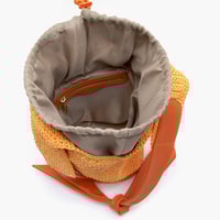 Innia Turuncu Kadın Hasır Omuz Çantası 