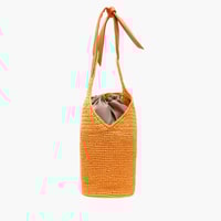 Innia Turuncu Kadın Hasır Omuz Çantası 