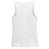 Itala Beyaz Kadın Yuvarlak Yakalı Perforeli Deri Bluz