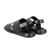 Jack Siyah Erkek Deri Sandalet