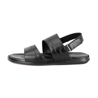 Jack Siyah Erkek Deri Sandalet