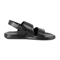 Jack Siyah Erkek Deri Sandalet