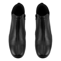 Jalyn Siyah Kadın DesaComfort Fermuarlı Deri Bot