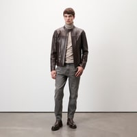 Jason Kahve Erkek Deri Mont