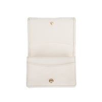 Jeffrey Beyaz Kadın Deri Kartlık