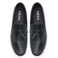 Jerome Siyah Erkek Deri Loafer