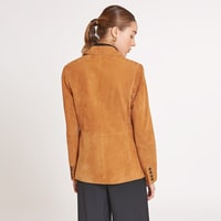 Jolanda Konyak Kadın Süet Deri Blazer Ceket