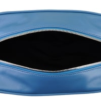 Jonatan Mavi Erkek Deri Kozmetik El Çantası