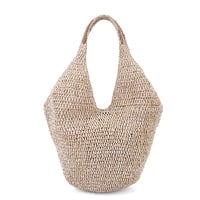 Joyce Bej Kadın Hasır Omuz Çantası