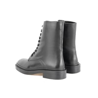 Juan Siyah Kadın Fermuarlı Deri Bot