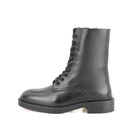 Juan Siyah Kadın Fermuarlı Deri Bot