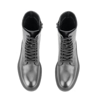 Juan Siyah Kadın Fermuarlı Deri Bot