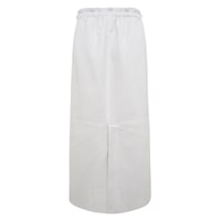 Juliet Beyaz Kadın Perforeli Deri Etek