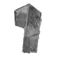 K11392 KADIN KÜRK ŞAL YAKA, GREY PEAR, S