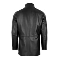 K14084 ERKEK DERİ MONT, SIYAH, XXXL