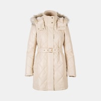 K15010 KADIN DERİ KABAN