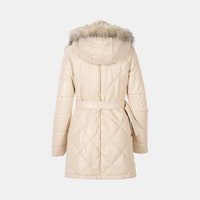 K15010 KADIN DERİ KABAN