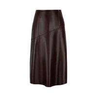 K15061 KADIN DERİ ETEK