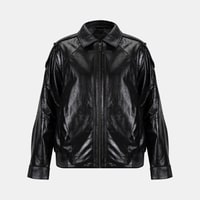 K15070 KADIN DERİ CEKET-E