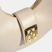 Kadın Açık Vizon Deri Omuz Çantası