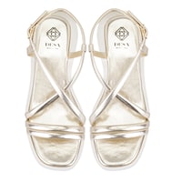 Kadın Altın Dolgu Tabanlı Sandalet