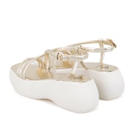 Kadın Altın Dolgu Tabanlı Sandalet