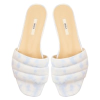 Kadın Batik Desenli Deri Terlik