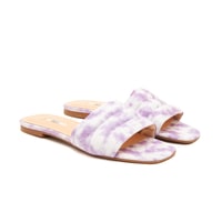 Kadın Batik Desenli Deri Terlik