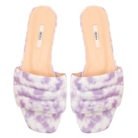 Kadın Batik Desenli Deri Terlik