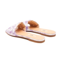 Kadın Batik Desenli Deri Terlik