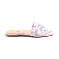 Kadın Batik Desenli Deri Terlik