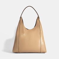 Kadın Bej Deri Omuz Çantası