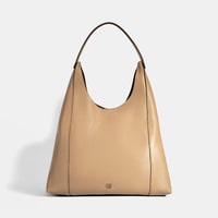 Kadın Bej Deri Omuz Çantası