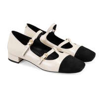 Kadın Bej Mary Jane Rugan Babet