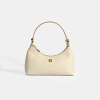 Kadın Bej Omuz Askılı Mini Deri El Çantası