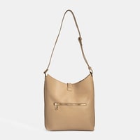 Kadın Bej Püskül Detaylı Omuz Çantası
