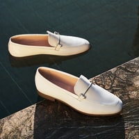 Kadın Bej Rugan Deri Loafer