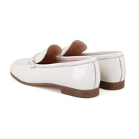 Kadın Bej Rugan Deri Loafer