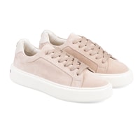 Kadın Bej Süet Deri Spor Ayakkabı