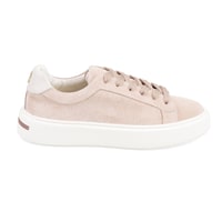 Kadın Bej Süet Deri Spor Ayakkabı