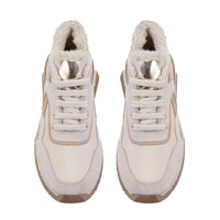 Kadın Bej Süet Deri Spor Ayakkabı