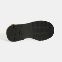 Kadın Bej Süet Tokalı Sandalet