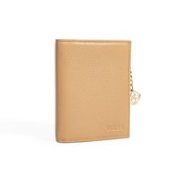 Kadın Bej Zincir Detaylı Deri Cüzdan