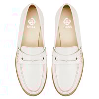 Kadın Beyaz Deri Loafer